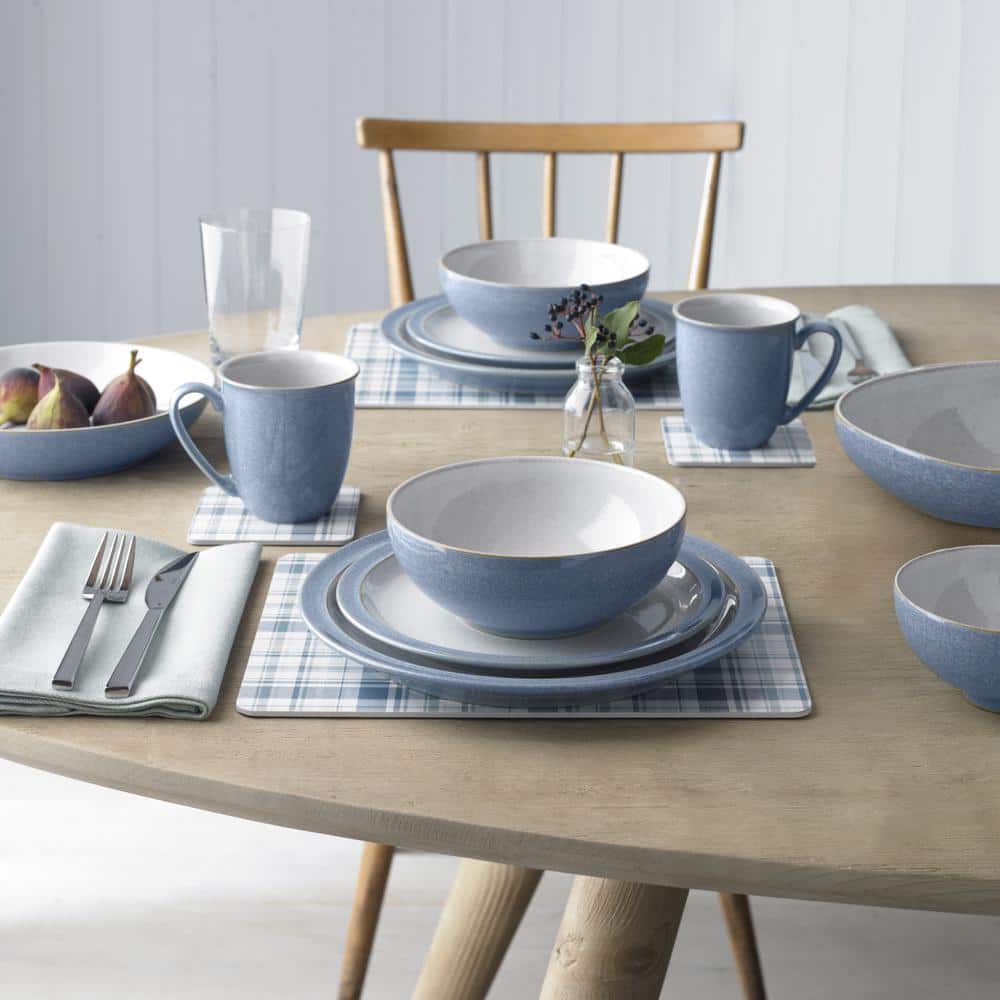 Elements Blue 4 Piece Dinnerware Set - Thumbnail 2