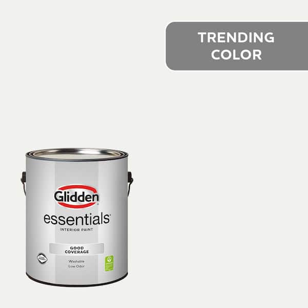 Glidden Essentials 1 gal. PPG1001-1 Delicate White Semi-Gloss Interior Paint