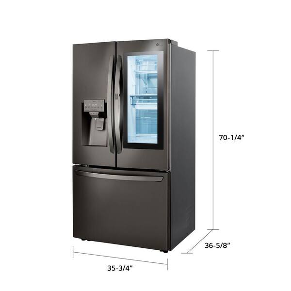 Lg Electronics 29 7 Cu Ft French Door Smart Refrigerator Instaview Door In Door Dual Craft Ice Printproof Black Stainless Steel Lrfvs3006d The Home Depot Lg Electronics 29 7 Cu Ft French Door Smart Refrigerator Instaview Door In Door Dual Craft Ice Printproof Black Stainless Steel Lrfvs3006d The Home Depot