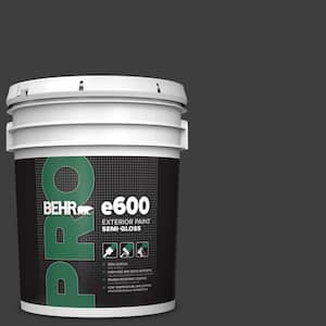 5 gal. #N520-7 Carbon Semi-Gloss Acrylic Exterior Paint