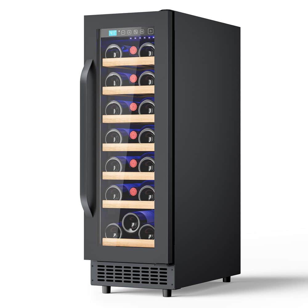 12 in Single Zone Fridge 21-Bottle Capacity Built-in Wine Cooler Refrigerator, Black, with LED Display price history on PriceWatchPro