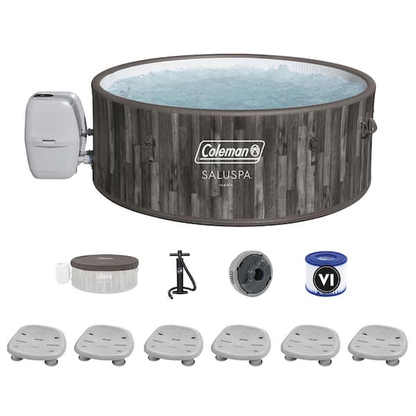 Coleman SaluSpa Napa 7-Person 180-Jet Inflatable Hot Tub with Pool and Spa Seat (6-Pack)