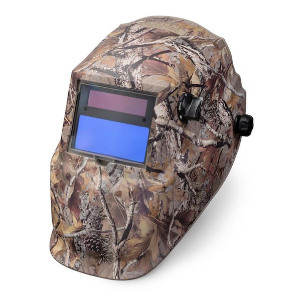 Lincoln Electric Auto-Darkening Welding Helmet with Variable Shade Lens No. 9-13 (1.73 x 3.82 in. Viewing Area), Camo Design