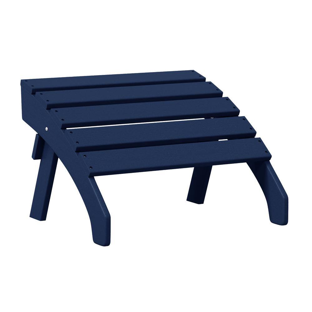 Altura Navy Blue Plastic Outdoor Patio Weather Proof Folding Ottoman for Adirondack Chair price history on PriceWatchPro