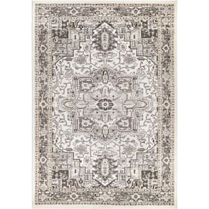 My Texas House Lone Star Belle Gray Indoor 5 ft. x 8 ft. Area Rug