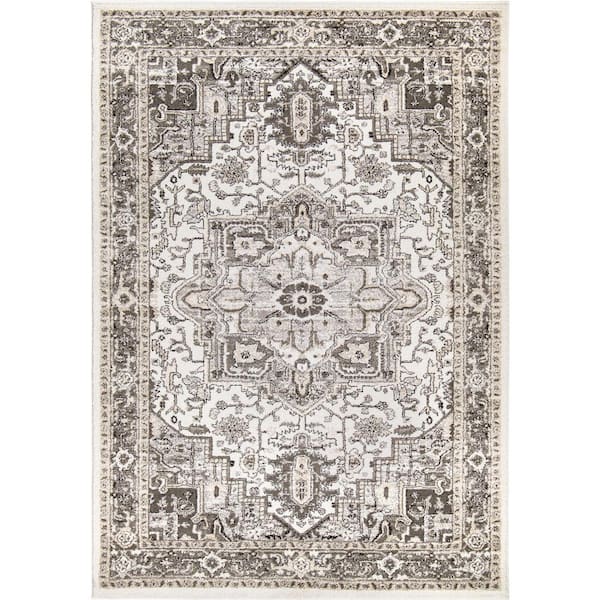 Orian Rugs My Texas House Lone Star Belle Gray Indoor 5 ft. x 8 ft. Area Rug