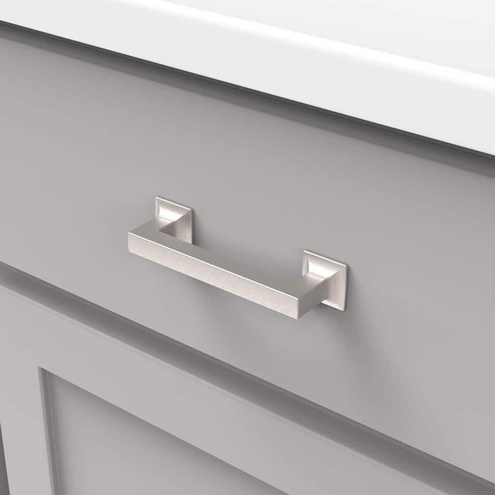 Stainless Steel Modern Kitchen Cabinet Handle, 3-3/4"