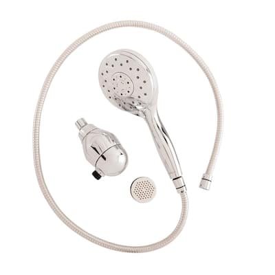 Hand-Held Filtered Showerhead Water Filtration System