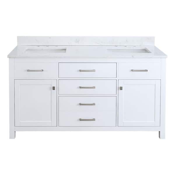LANDOLT StarrySky 72 in. Undermount Double Sink Freestanding Bath