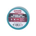 1.89 in. x 54.7 yd. Residue Free Poly Hanging Duct Tape in Teal