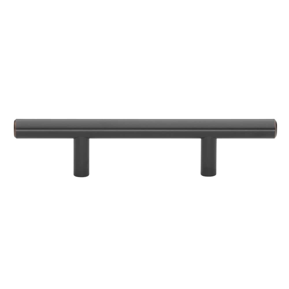 3" Oil Rubbed Bronze Modern Bar Pulls with Mounting Hardware