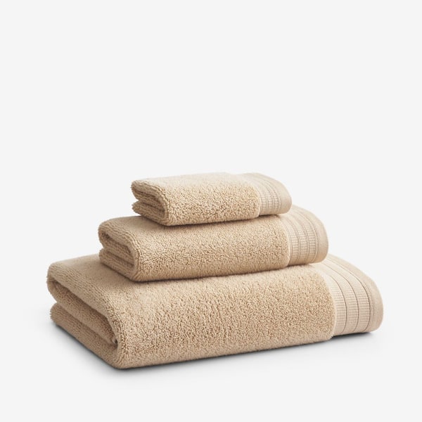 Company Cotton Plush Spa Solid Antique Beige Cotton Single Wash Cloth