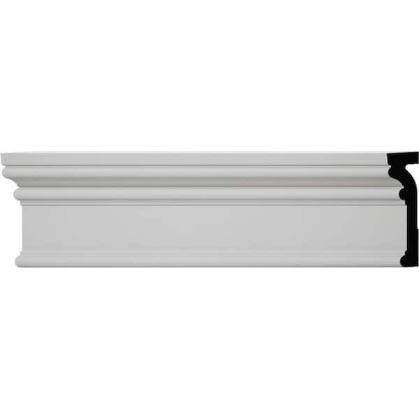 6624 1 in. x 3 1/2 in. x 96 in. Finished PVC Composite White Casing (1-Piece − 8 Total Linear Feet)