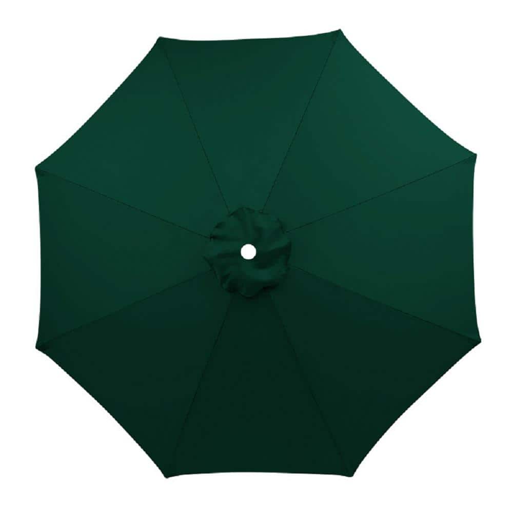 Shatex 9 ft. Green Patio Umbrella Cover Replacement Canopy for 8 Ribs