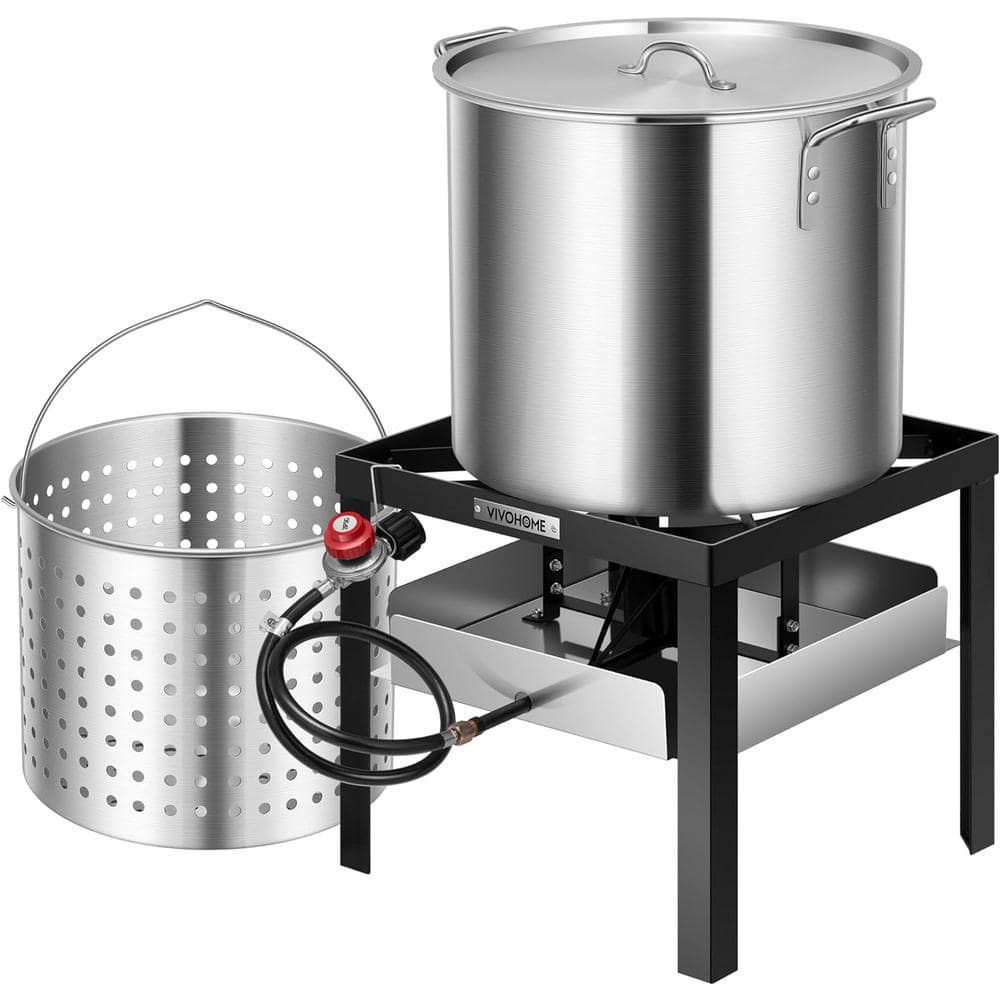 LOCO 100 qt. Propane Single Burner Boiling Kit in Stainless