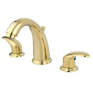 Legacy 8 in. Widespread 2-Handle Bathroom Faucet in Polished Brass