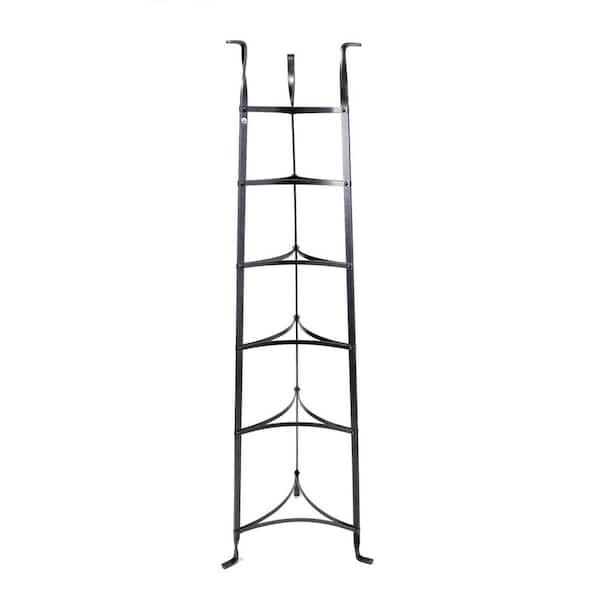 Enclume Handcrafted 36 in. Hammered Steel Coat Rack with Solid