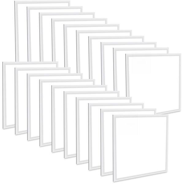 WYZM 2x2 Ft LED Panel Light 4-Pack, 5000K Daylight Drop Ceiling Troffer, Flush Mount Fixture, 110V Hardwired