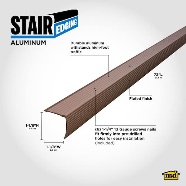 M-D Building Products 1-1/8 in. x 1-1/8 in. x 72 in. Fluted Spice