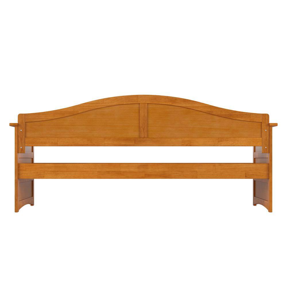 Acadia Light Toffee Twin Wood Daybed Frame with Drawer