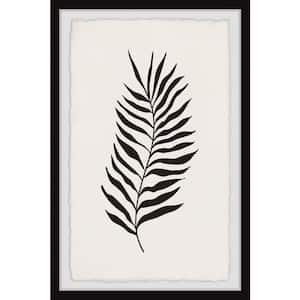 ''Black Fern Leaf'' by Marmont Hill Framed Nature Art Print 36 in. x 24 in.