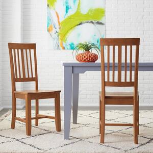 honey colored dining chairs