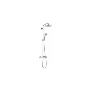 Croma 49 in. Dual Showerhead and Handheld Showerhead in Brushed Nickel