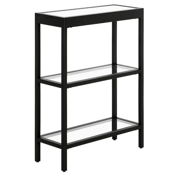 Meyer&Cross Alexis 22 in. Blackened Bronze Rectangle Glass Console Table
