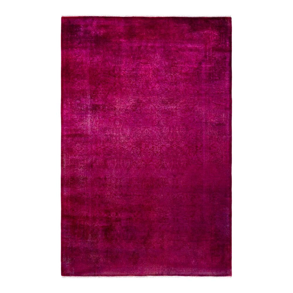 Fine Vibrance Pink 5 ft. x 8 ft. Solid Wool Indoor Area Rug price history on PriceWatchPro