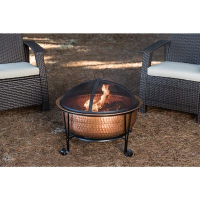 Copper Fire Pits Outdoor Heating, Fulton Copper Fire Pit