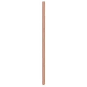 Stair Parts 43 in. x 1-1/4 in. 5060 Unfinished Red Oak Full Square Craftsman Wood Baluster for Stair Remodel