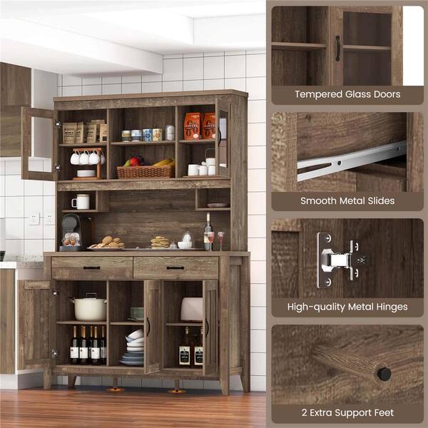 BROWN CUPBOARD 食器棚 食器棚 Brace cupboard〔ブレス カップボード〕60cm扉付タイプ | 家具