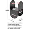 Afoxsos Carbon Steel Post Caps Bracket Black 14-Gauge for Beam Connection 4-Pack 59SA05384