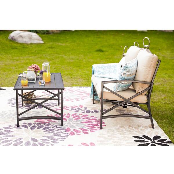 Patio Festival 2-Piece Metal Patio Deep Seating Set with