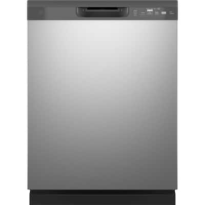 24 in. Stainless Steel Front Control Built-In Tall Tub Dishwasher with Steam Cleaning, Dry Boost, and 55 dBA