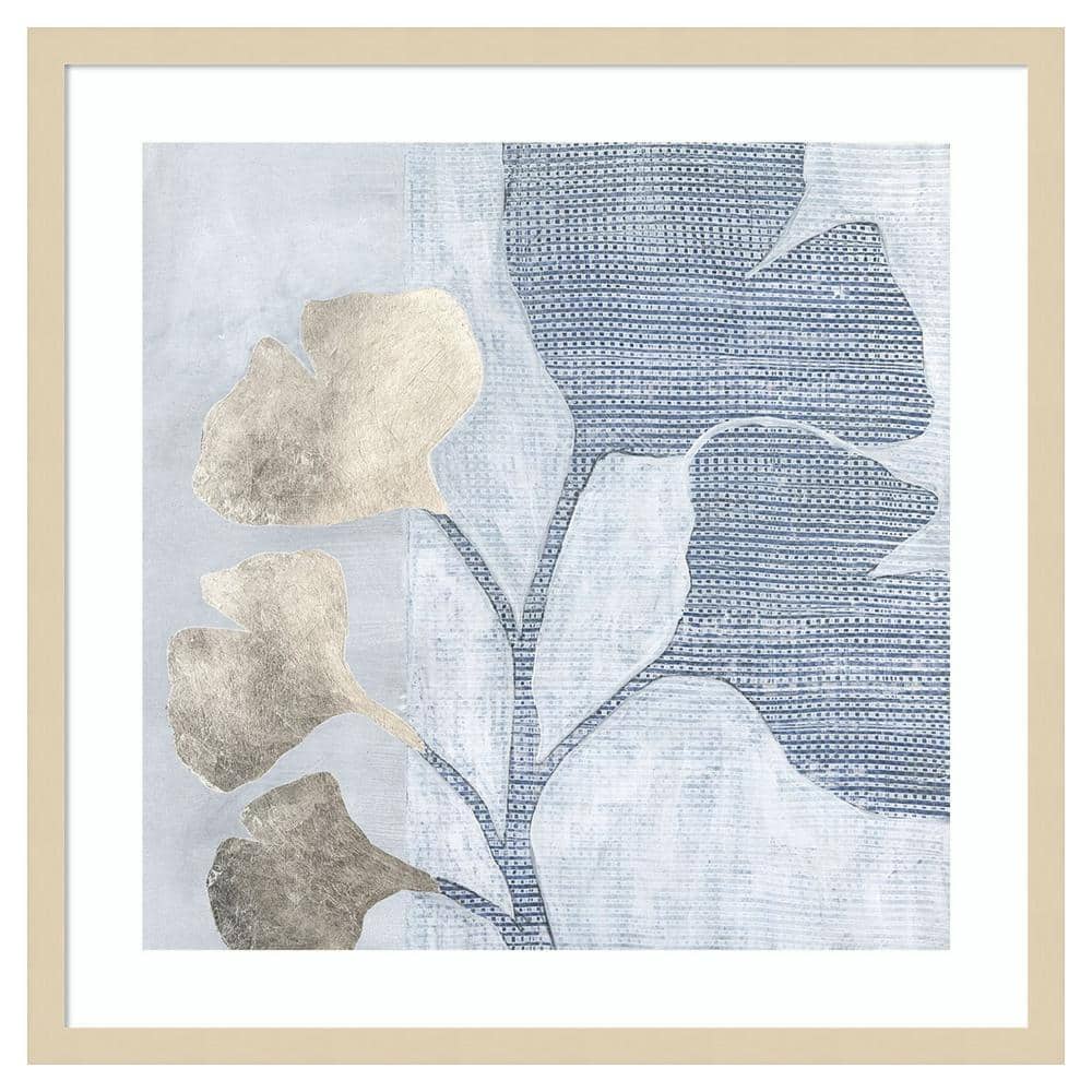 Veiled Garden IV Abstract Expressionism Framed Wall Art in Svelte Natural