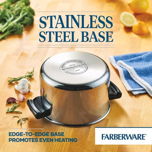 3 Tier Stainless Steel Steamer Pot med Stackable Pan Insert och Lid
