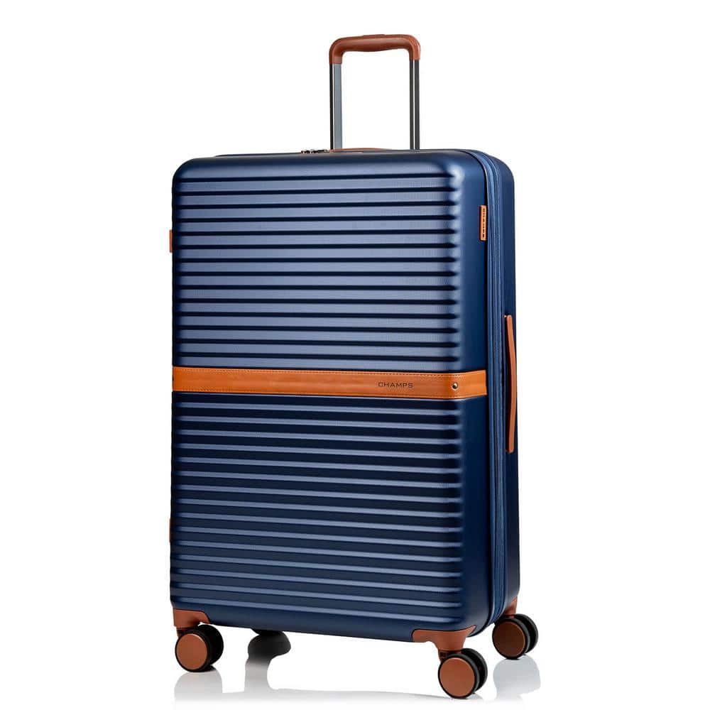 Reviews for CHAMPS Vintage II 1Piece Navy Hardside Large Checkin