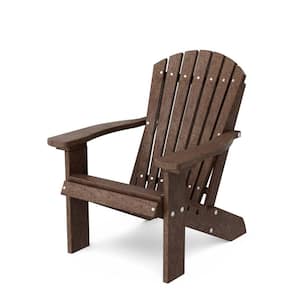 Heritage Tudor Brown Plastic Outdoor Child Adirondack Chair