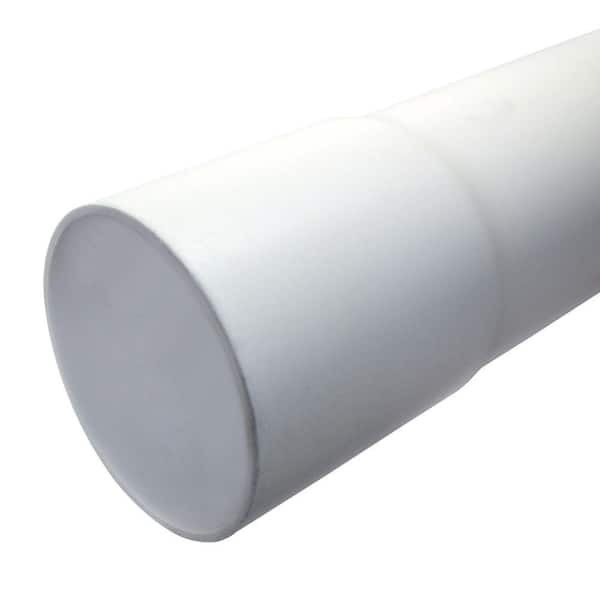 JM EAGLE 4 in. x 10 ft. Rigid PVC SDR35 Gravity Sewer Pipe White Belled End