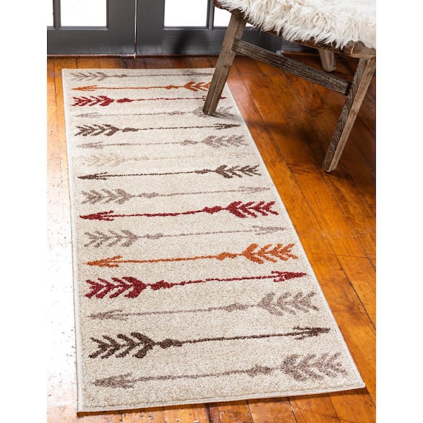 Autumn Arrow Beige 2' 0 x 6' 0 Runner Rug