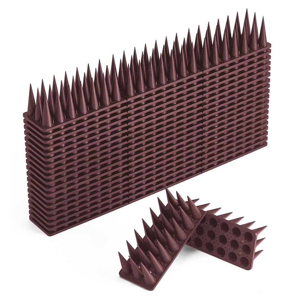 11.22 in. 1.57 in. Bird Spikes Deterrent 30-Pack Outdoor Animal Defender Keeps Birds Cats Squirrels Away Roof Fence price history on PriceWatchPro