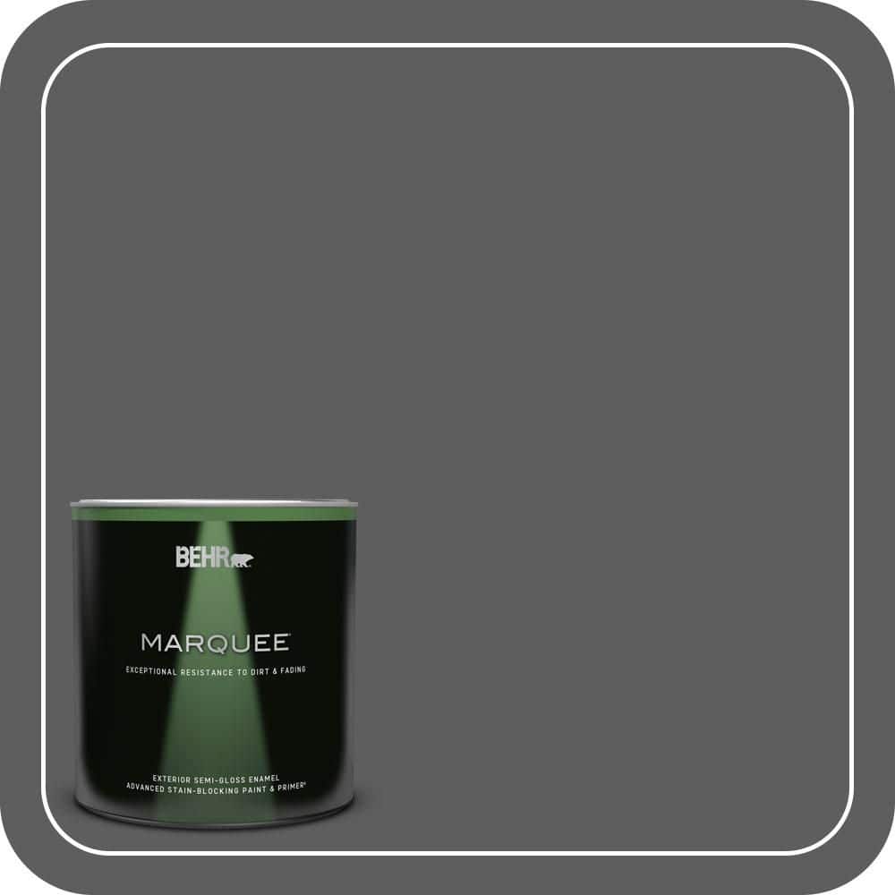 1 qt. #N520-6 Asphalt Gray Semi-Gloss Enamel Exterior Paint & Primer price history on PriceWatchPro