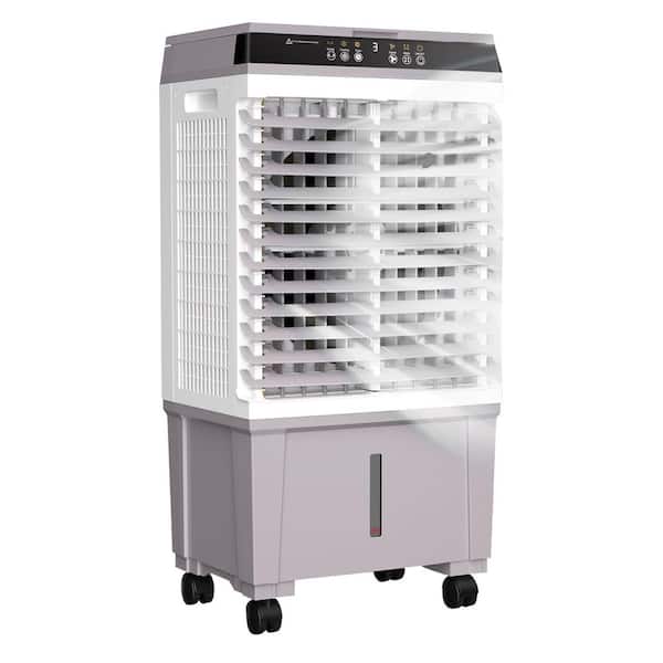 1800 CFM 3-Speed Portable Evaporative Cooler for 300 sq. ft. with Caster