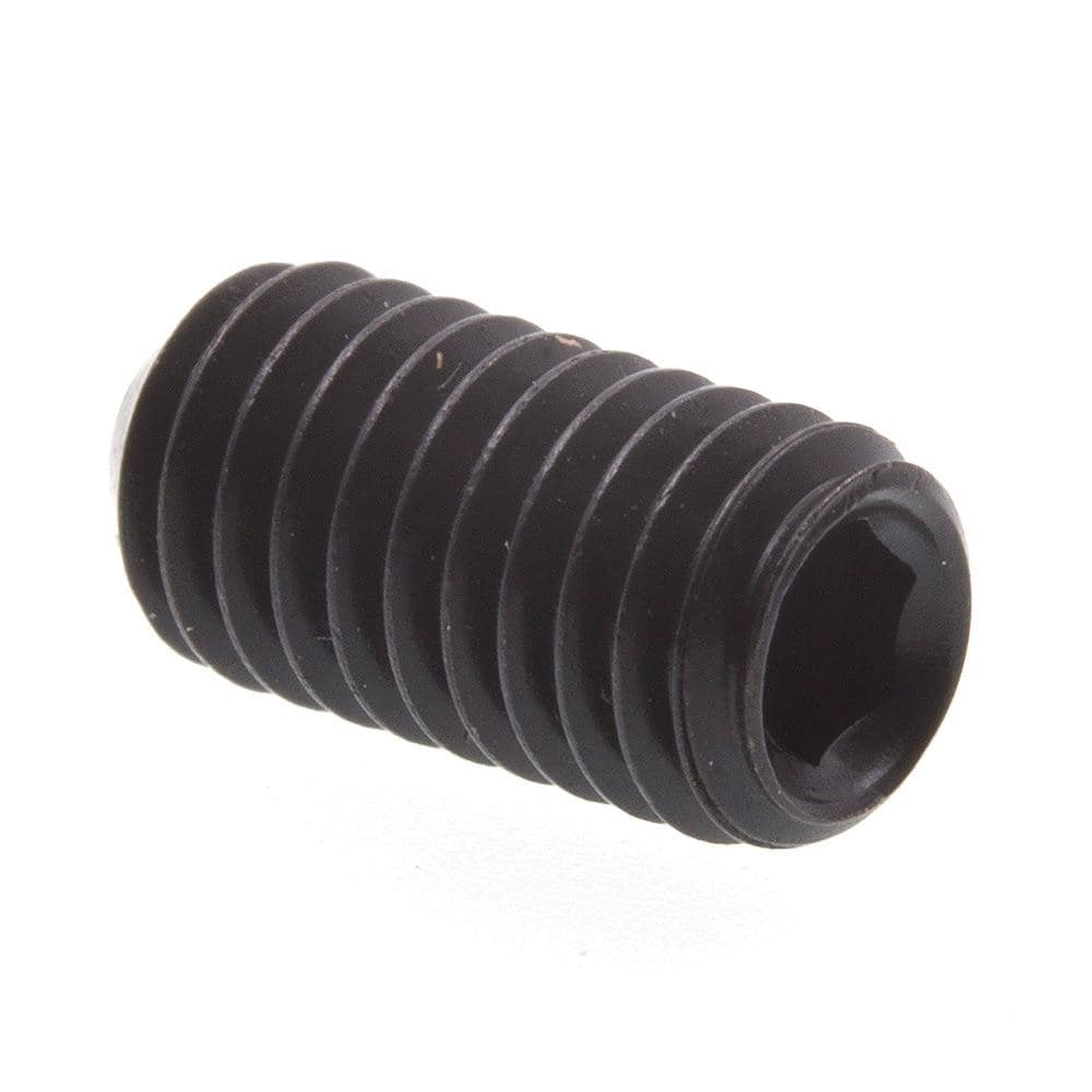 Black Oxide Steel Brass Tip Set Screw 3/8-16 x .500 Thread Length 20 pcs