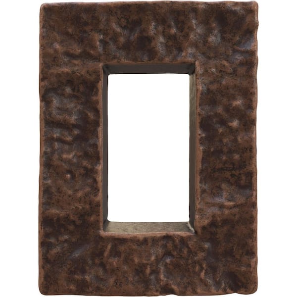 Ekena Millwork 4 in. W x 3 in. D x 7-7/8 in. H Universal Electrical Cover for StoneWall Faux Stone Siding Panels in Sequoia Valley