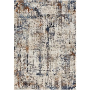 Tuscany 7 ft. x 7 ft. Blue Abstract Indoor Area Rug