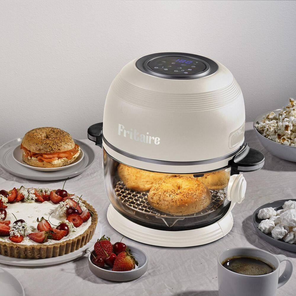 Fritaire 5 Qt Black Electric Glass Bowl Air Fryer