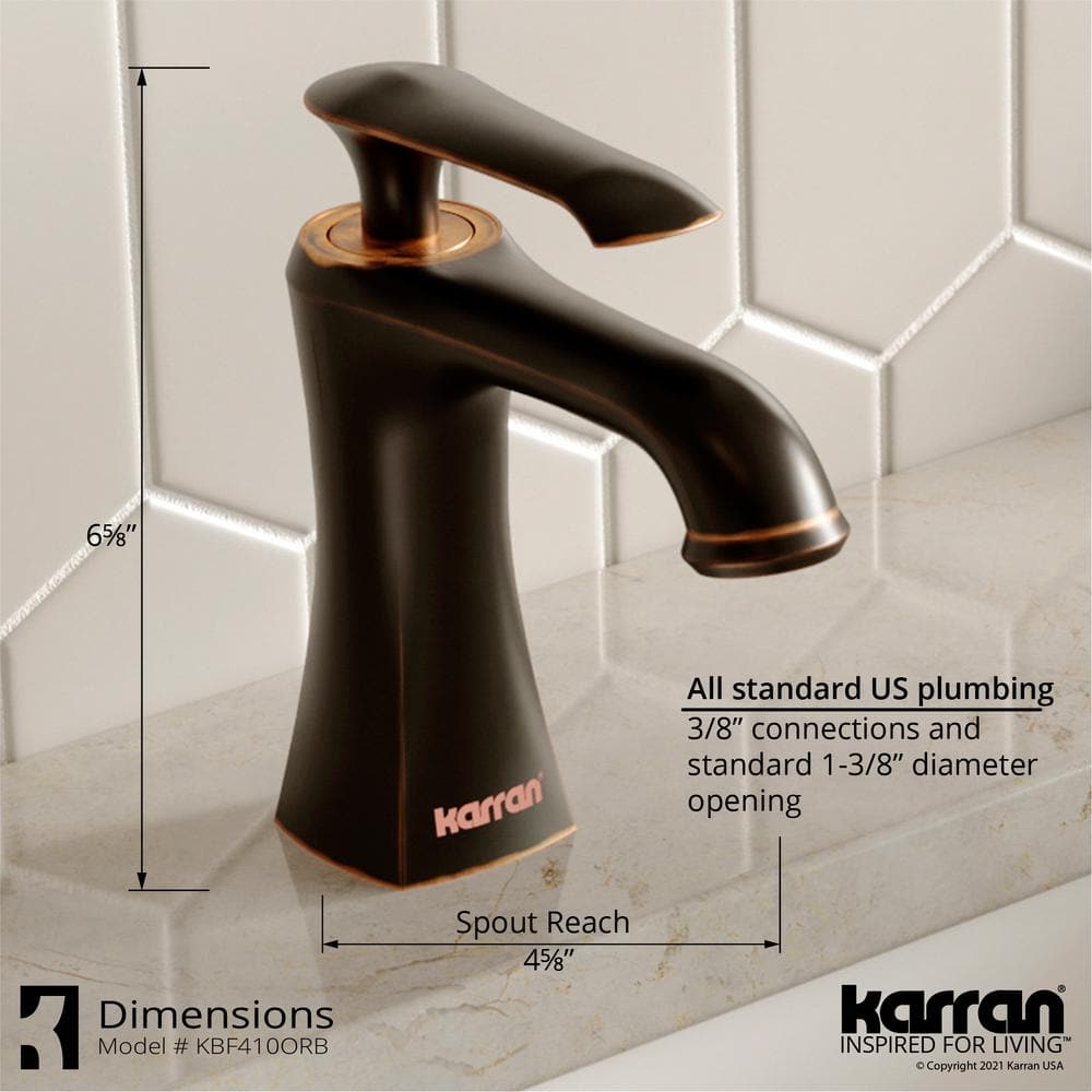 Woodburn Elegantly Classic Oil Rubbed Bronze Single Handle Bathroom Faucet