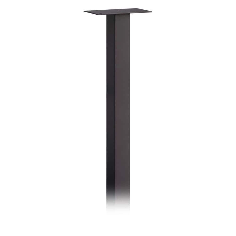 Standard In-Ground Mounted Mailbox Post in Black